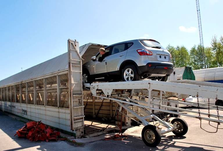 Сколько стоит транспортировать жд сеткой машину  из Сочи в Новороссийск