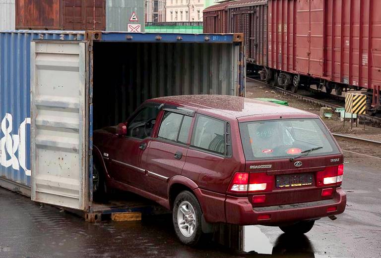 Контейнерные перевозки легковой машины цена из Красноярска в Москву